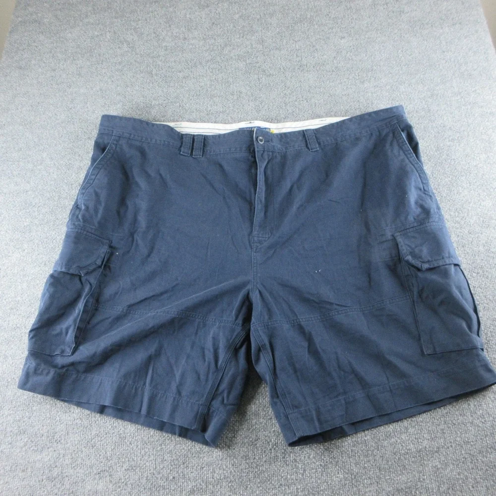 Polo Ralph Lauren Cargo Shorts Mens 54 Blue Cotton Canvas Pockets 11 Inseam
